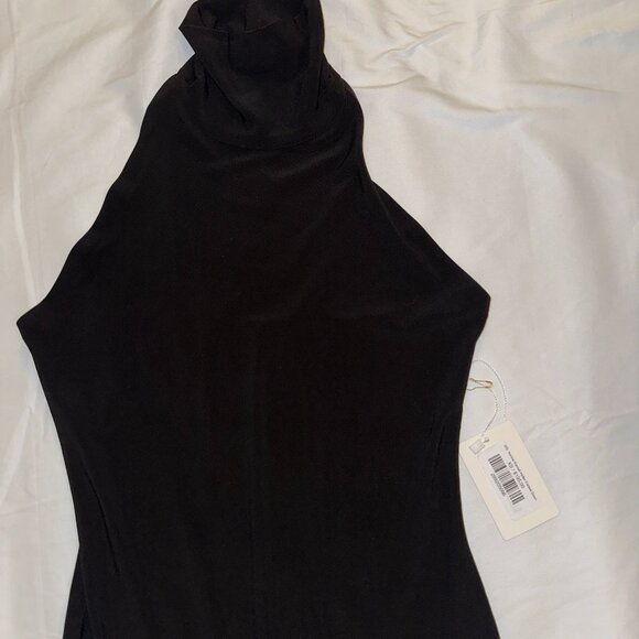 Norma Kamali Halter Fishtail Gown – Black XS - Picture 6 of 7